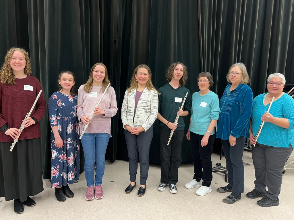 UNL Flute Day studio participants, 2025